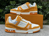 Value for money LOUIS VUITTON Trainer White and Yellow Denim