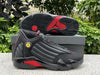 Pure original Air Jordan 14 "Last Shot" black and red last shot