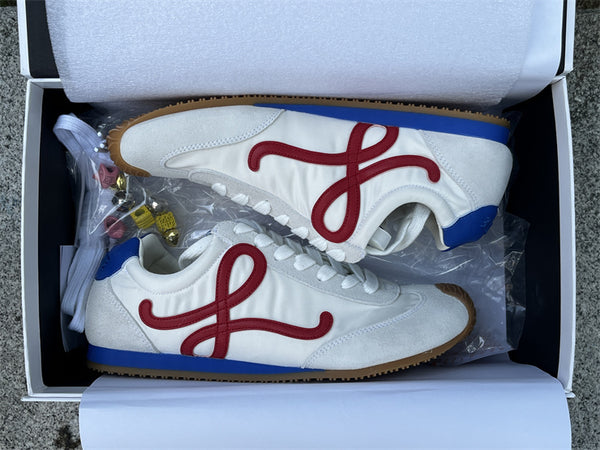 Pure original LOEWE Ballet Runner 2.0 calf leather round toe lace-up