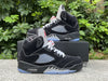 Pure original Air Jordan 5 "Black Metallic Reimagined"