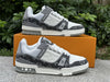 Value for money LOUIS VUITTON Trainer White Grey Denim