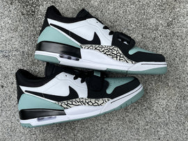 Pure original Jordan Legacy 312 Low white black green